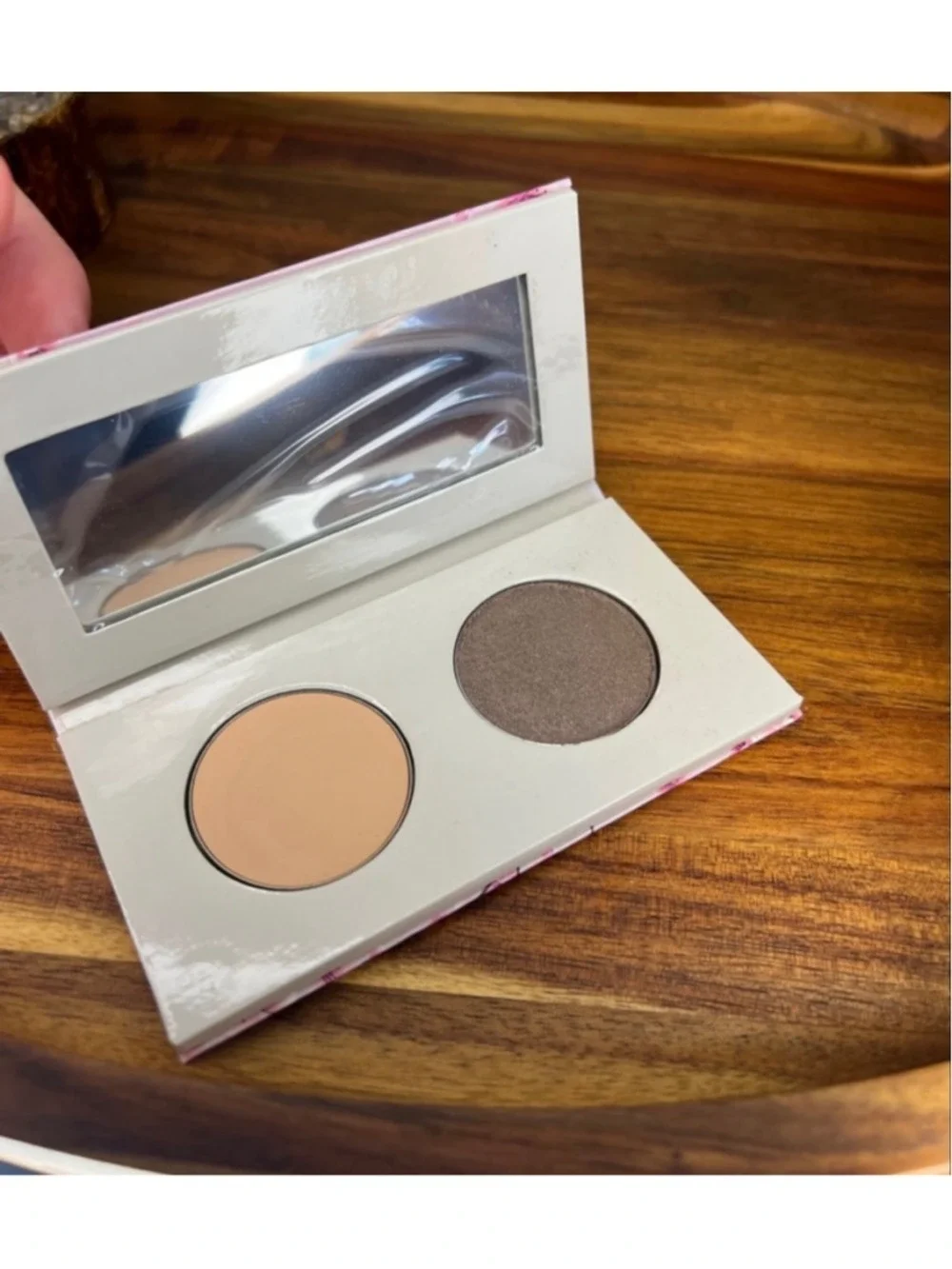 Mally Beauty Frosted Taupe Eyeshadow Duo Palette w/ Mirror